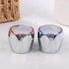 2Pcs Universal Hot Cold Tap Top Head Faucet Cover Chrome Plated Replace Set Kitchen Bathroom Faucet Handle Fixture Accessories