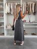 European & American Style Sleeveless Tie-Waist Denim Dress