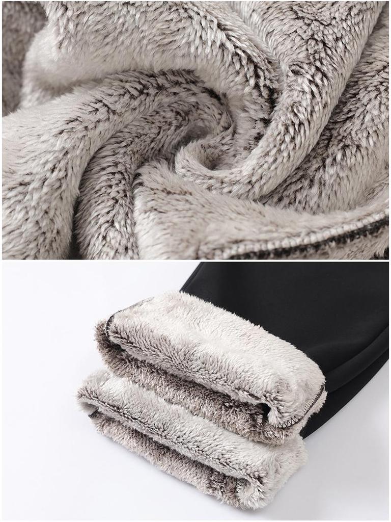 Mom's Corduroy Pants: Velvet-Thickened, Middle-Aged & Elderly Casual Straight Cotton Pants for Autumn/Winter