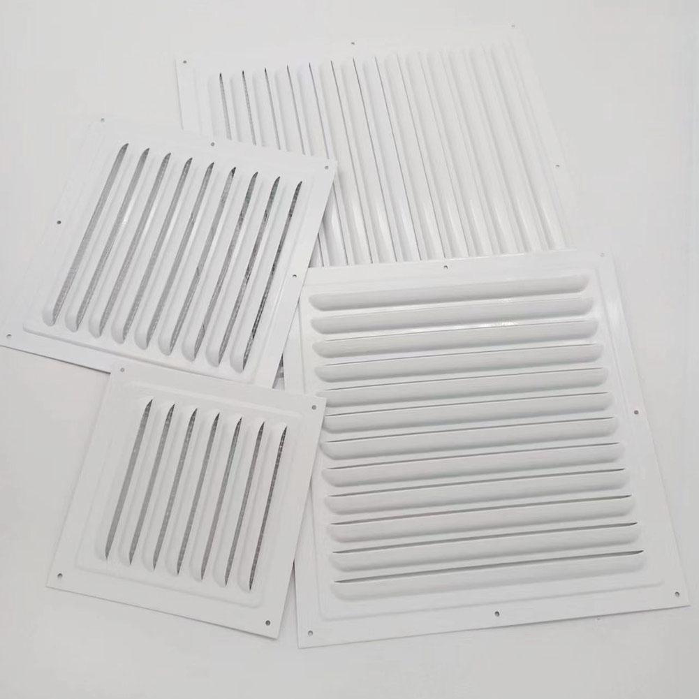 Louver Air Vent Grille Ventilation Cover Aluminum White Wall Grilles Duct Heating Cooling & Vents Plate Insect Screen Cover