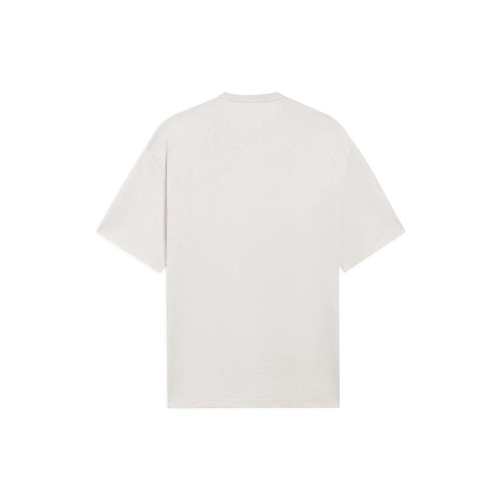 Li Ning T Shirts Unisex Heather Gray Crew Neck Moderate AHSS140-2