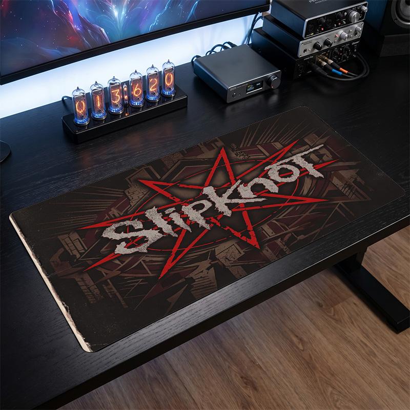 Tappetino per Mouse Grande Stampa Slipknot Superficie Liscia Anti?Tappetino da Scrivania Antiscivolo per Gaming Ufficio Decorazione Laptop