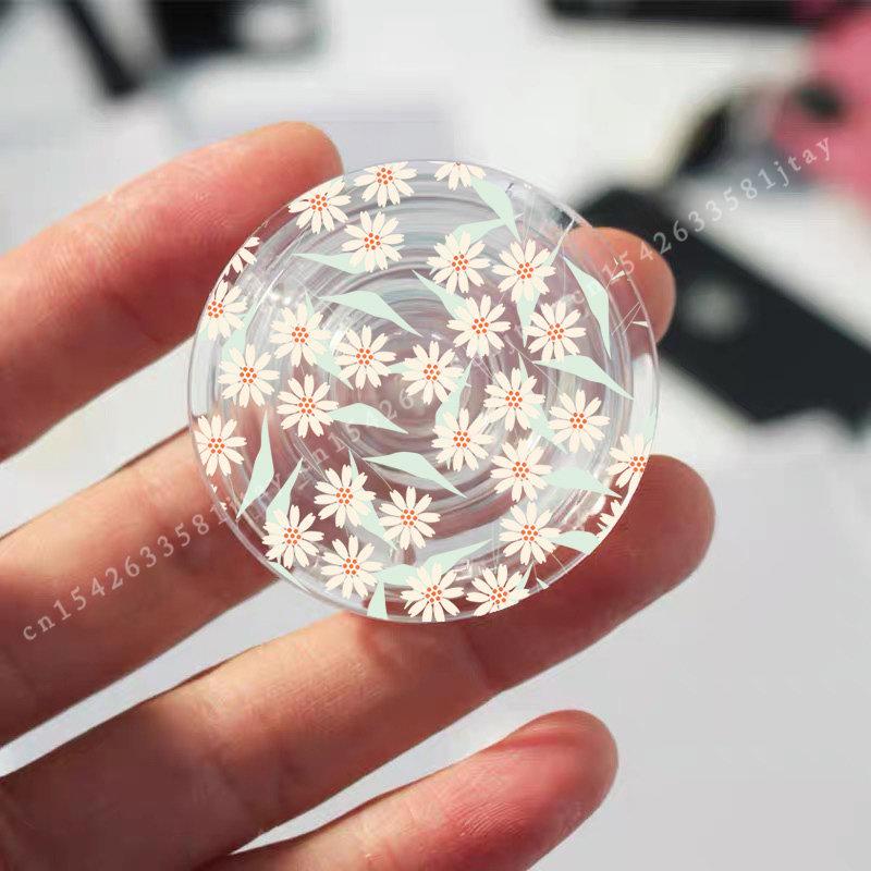 Милый мультяшный цветок Держатель для телефона Tok INS Корея Кольцо-держатель Для iPhone Samsung Аксессуары Прекрасный цветочный лист Подставка Держатель Кронштейн Clear Grip