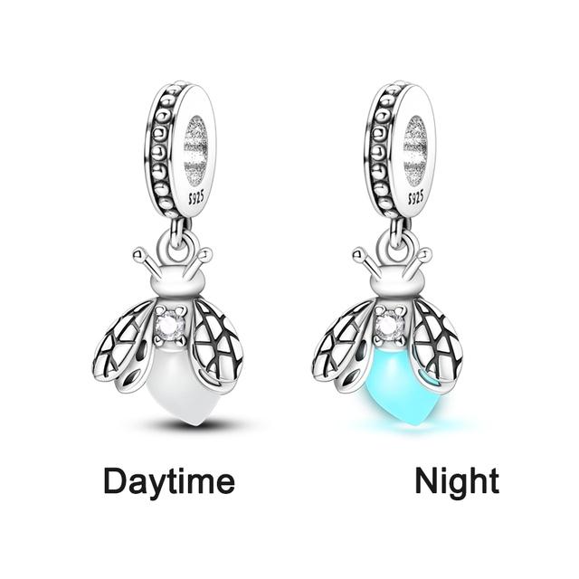 Charm Copper Original Butterfly Firefly Pink Bow Coloured Charms Beads Fit Pendants Bracelet Birthday Diy Jewelry Collection