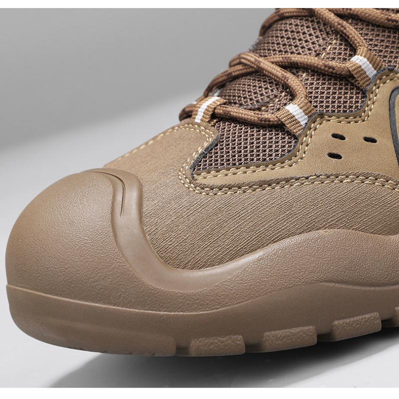 Male Non-Slip Outdoor Sneakers New Leather Treking Footwear for Men Casual Hiking Shoes Travel Climbing Camping Trainers