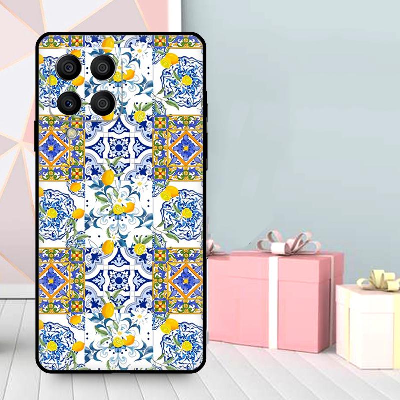 Mediterranean Lemon Case For Samsung Galaxy M06 M11 M31 M14 M34 M54 M12 M32 M52 M15 M13 M16 M36 M56 M53 M35 M55