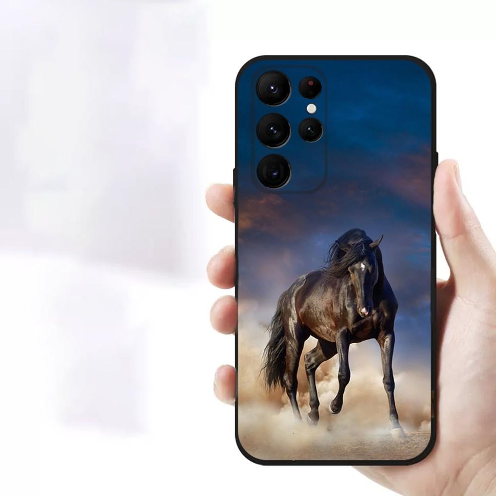 Horse Ultra-Thin TPU Phone Case for iPhone 6-16ProMax/SamsungS7-S24Ultra/Redmi13TPro - Shockproof,Scratch-Resistant,RaisedCameraSafe Cover