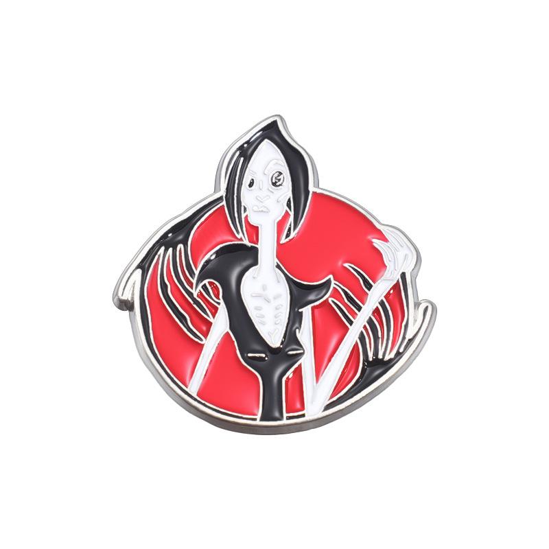 Fun Creative And Cartoon Character Brooch With Keychain Necklace In Durable Alloy Style