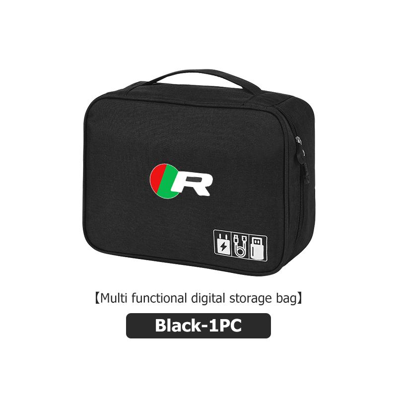 Portable USB Data LineTravel Cable Organizer Cable Storage Bag For Jaguar S-Type F-Type X-Type F-Pace I-Pace E-Pace XFR XKR HH1