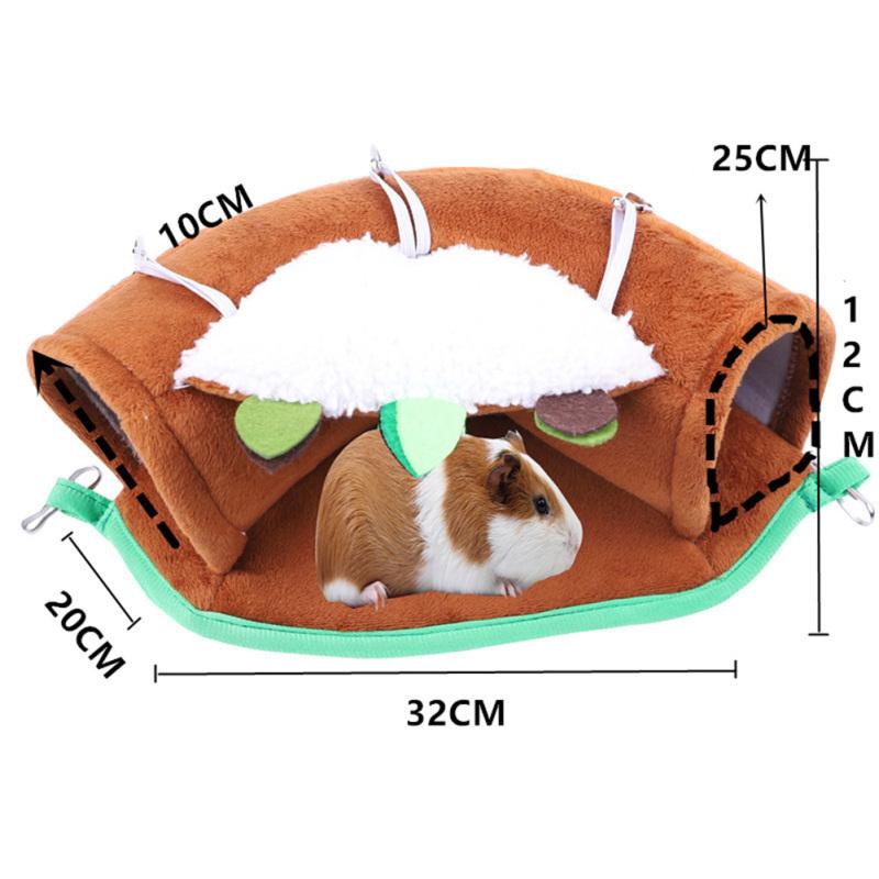 Pet Winter Warm Hammock Hanging Nest Hideout Tunnel Toys Pet Supplies For Hamster Squirrel Guinea