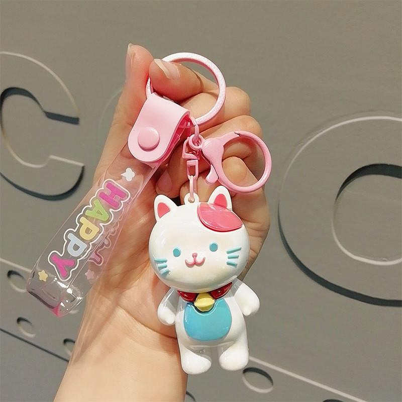 Adorable Electroplated Pvc Cartoon Eyed Dog Keychain Perfect For Gifts