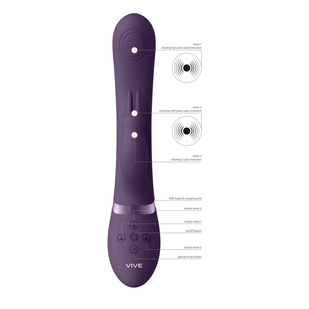 Vive - Vibrating Rabbit with Dual Pulse Wave - May