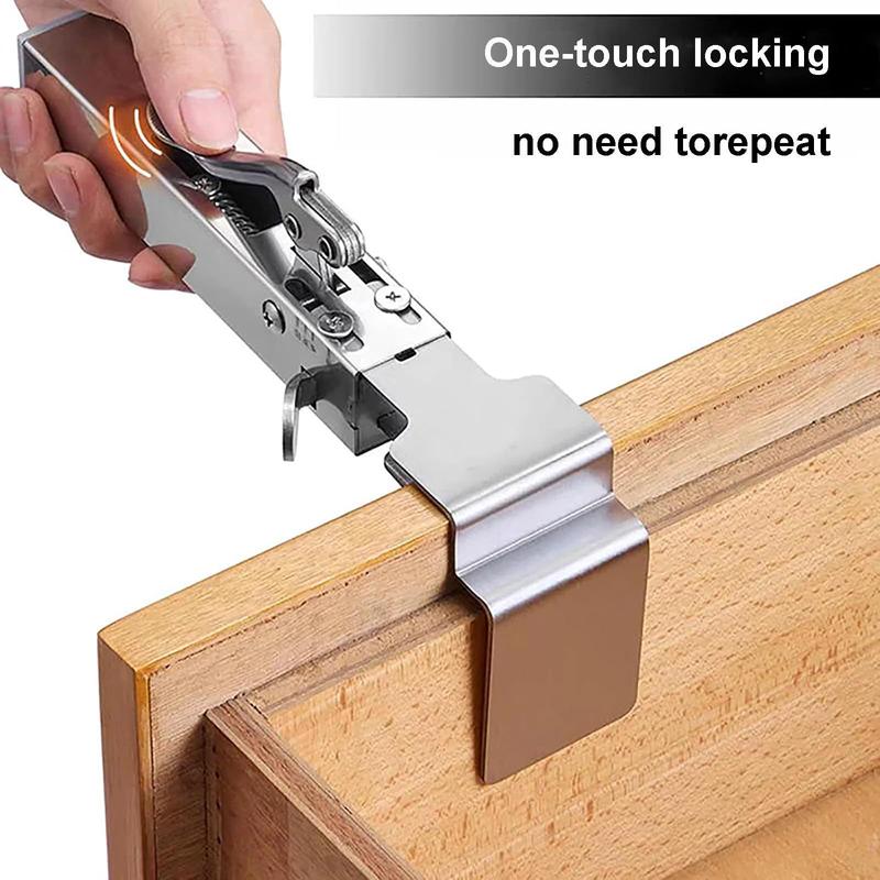 Fast Press Drawer Clamp, Panel Adjustable Telescopic Woodworking Special Installation Panel Auxiliary Fixed Clamp Holder