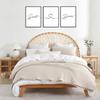 Framed Bedroom Wall Art 36x16”, Sweet Dreams Wall Decor Above Bed Decors, Black Wall Decor for Bedroom (12x16 inches, Set of 3, Framed, Black)