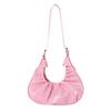 Women's Shoulder Bags with Internal Compartments Monochromatic Zippered PU Bags Stitching Line  New Fashion
