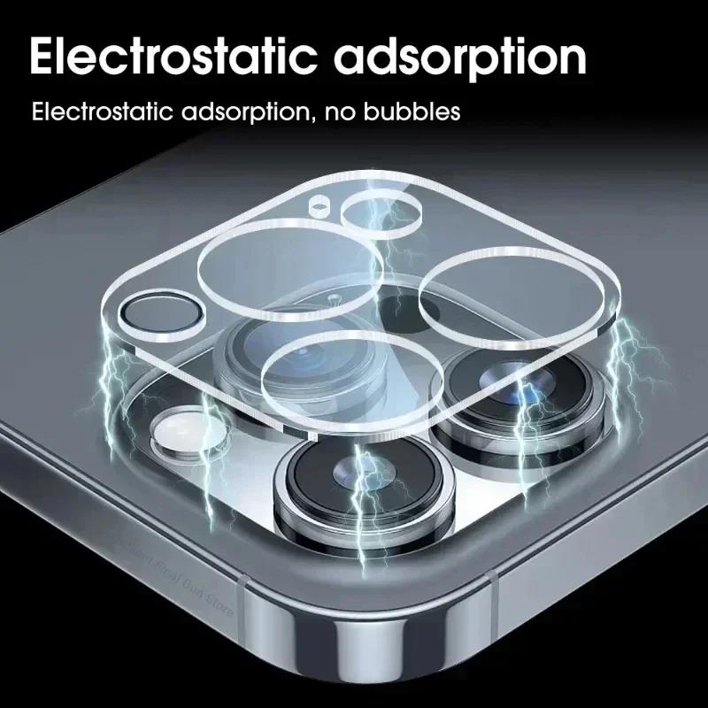 5Pcs Camera Lens Protector Glass For iPhone17 16 15 14 Pro Max Mini Camera Protective Glass Film For IPhone 13 16 PRO MAX PLUS 4