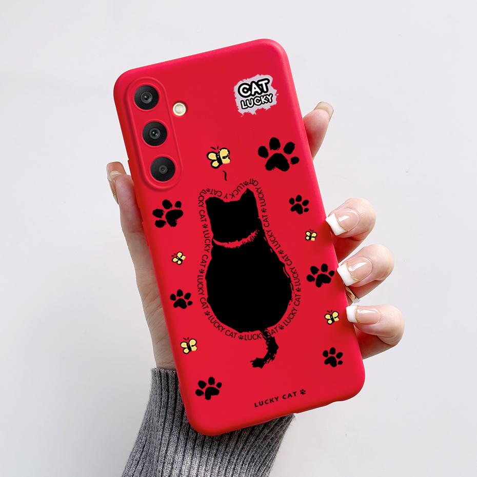For Samsung A25 5G Case SM-A256B Stylish Painted Soft Silicone Shockproof Cover For Samsung Galaxy A15 A25 A35 A55 5G 2023 Capa