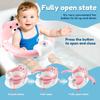 Baby Bath Shower Basin Seat Anti-Slip Infant Bathtub Chair with Armrest Support Ergonomic Shower Stool for Newborns Toddlers
