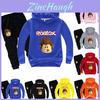 Roblox Children Hoodie Set With Printed Long Sleeve Hoodie And Comfortable Pants