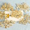 Retro 02 Gilded Beads: Transparent White Beading for DIY Jewelry & Accessories