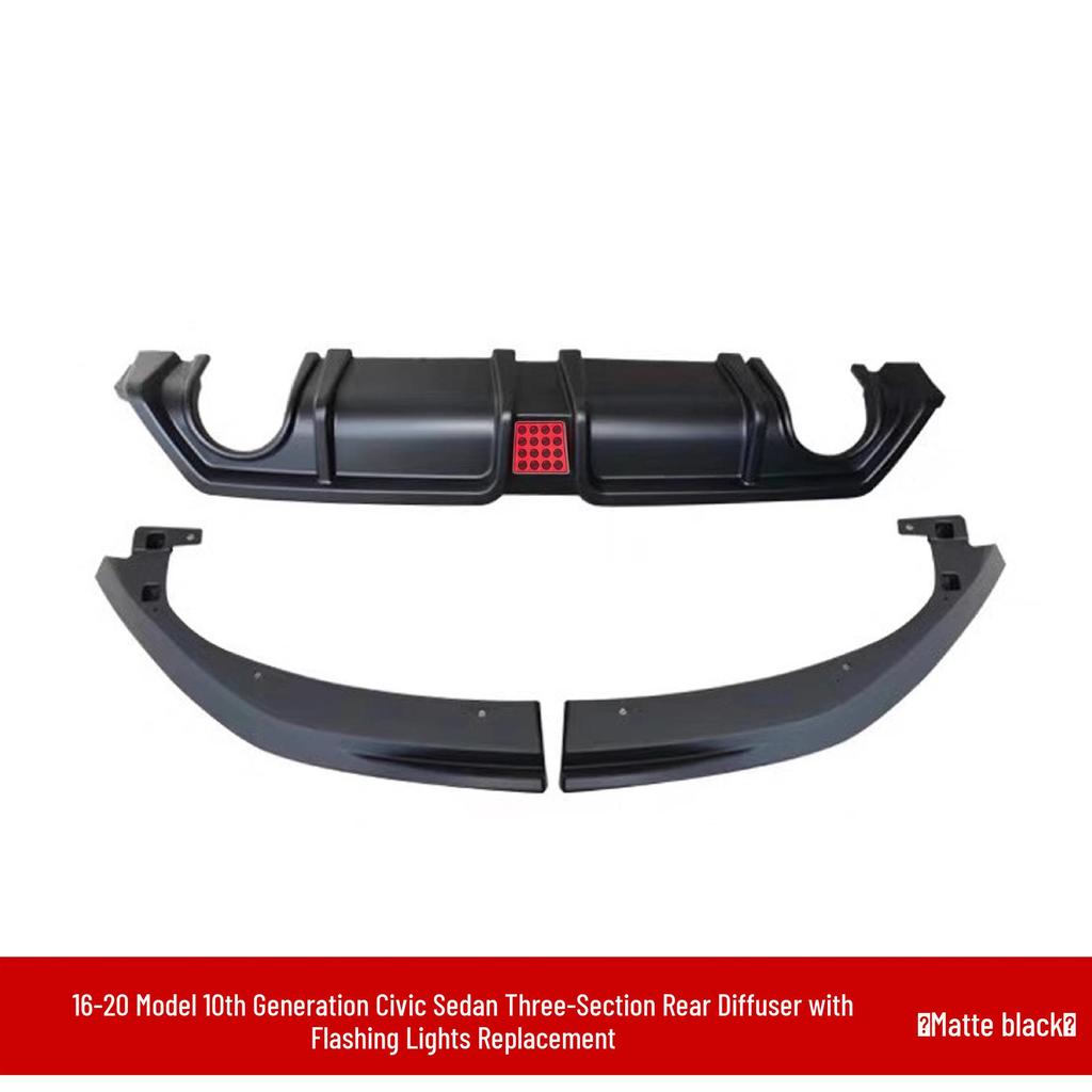 Kit de Carroceria Difusor Traseiro e Splitter Frontal para Civic 10ª Geração