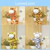 Tiger Year Plush Toy Keyring With Short Pile Material For Gift And Bag Accessory