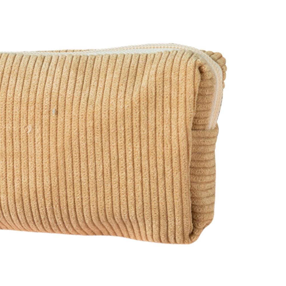 Corduroy Pencil Case Aesthetic Pencil Pouch with Zipper Pencil Bag Small Pen Bag Gift for Girls Kids School Stationery Organizer