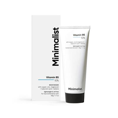 Moisturizing Cream for Oily Skin with Vitamin B5 10% (50 G), Vitamin B5 10% Moisturizer (Oily Skin),