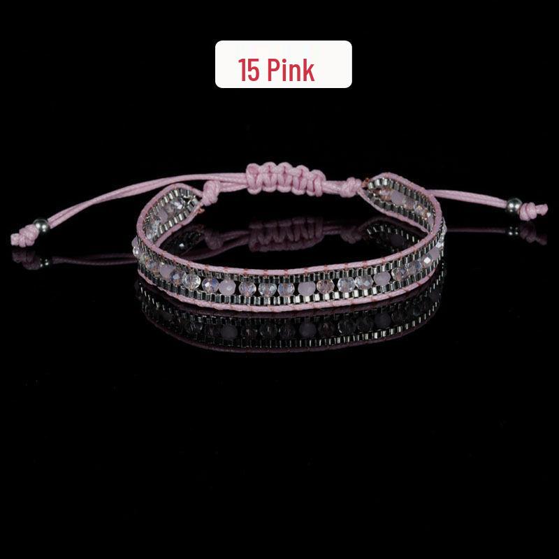 Retro Bohemian Crystal Rope Bracelet