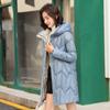 FengXun Women's Mid-Length Casual Hooded Padded Coat