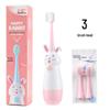 Children's Sonic Electric Toothbrush with Soft Bristles - Cartoon Design, Waterproof, Smart Features
