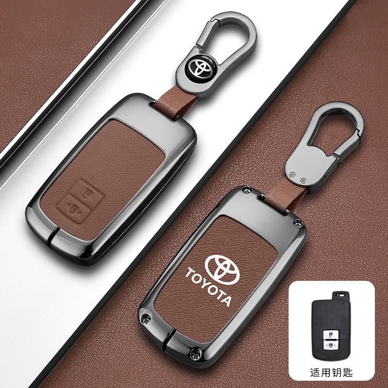 DOUIPE1 Car Smart Remote Key Case Cover Bag For Toyota Corolla Camry RAV4 Highlander Auris CHR Avalon Land Cruiser Keychain Accessories