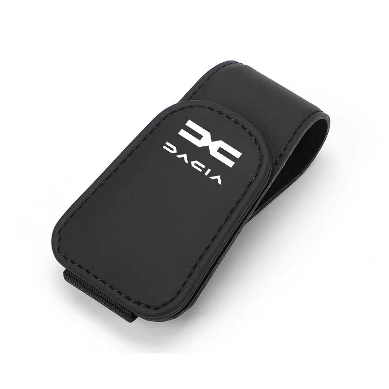 BGS1 Car Glasses Sun Visor Box Auto Sunglasses Clip Card Accessories For Dacia Bigster Spring Duster Sandero Lodgy Jogger Mcv Logan