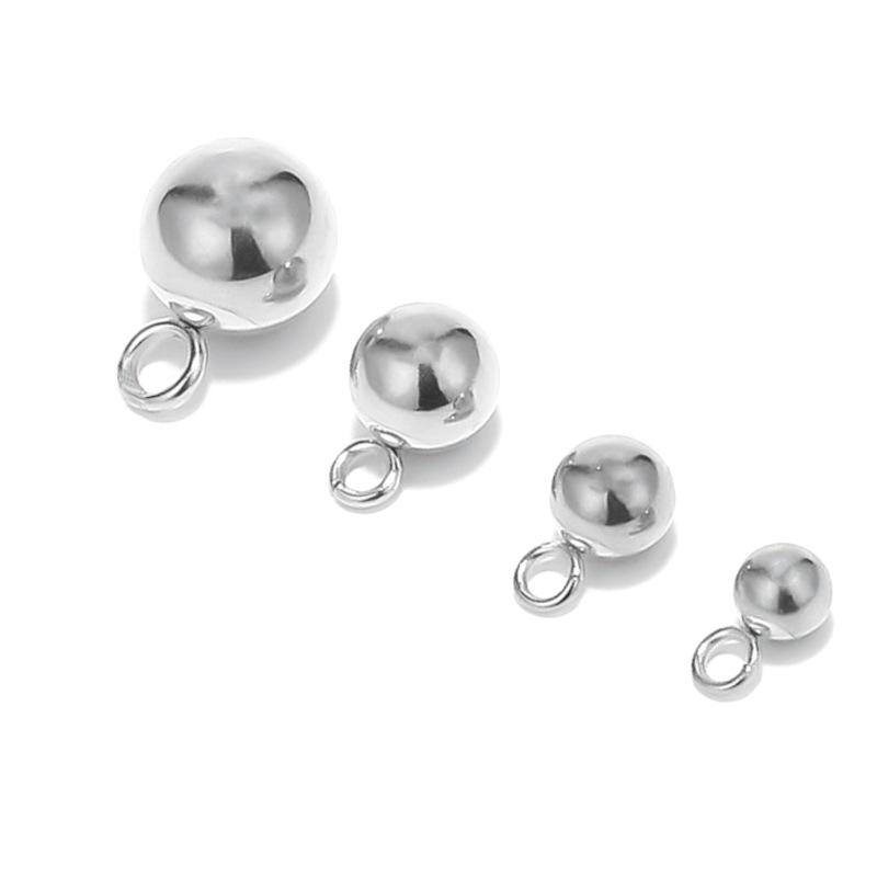 

Stainless Steel Electroplated Bead and Ring for DIY Necklace and Bracelet Accessories 4mm