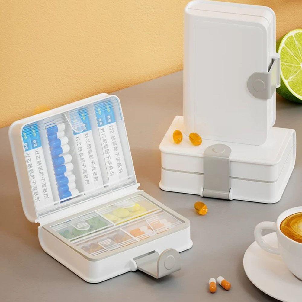 8 Grids Seven Days Pill Box Moisture-Proof Pill Dispenser  for Home&Travel
