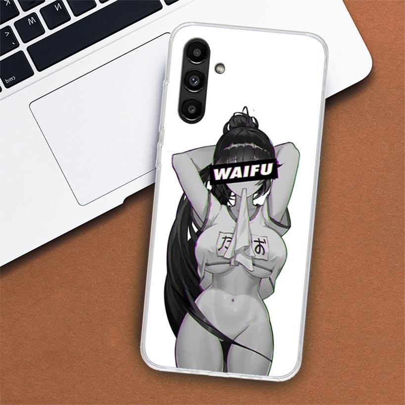 Pouzdro na telefon Sugoi Senpai Anime Waifu Sexy Girl pro Samsung Galaxy A55 A54 A53 A52 A15 A14 A13 A12 A35 A34 A33 A32 A25 A24 A23 A22
