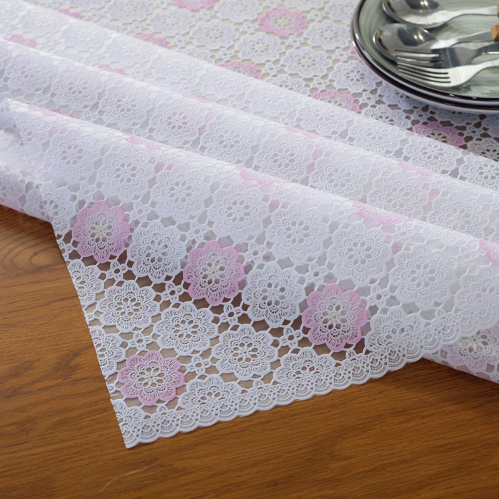 

Nordic Style Waterproof PVC Tablecloth Oil Proof Erasable Lace Tablecloth Rectangular Stain Resistant Table Mat Party Decor