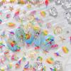 Relief Nail Art DIY Nail Decorations Nails DIY Colorful Shells Ocean Nail Stickers Relief 3D Nail Appliques Adhesive Sliders