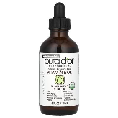 Pura D'or, Professional, Vitamin E-Öl, 70.000 IE, 4 fl oz (118 ml)