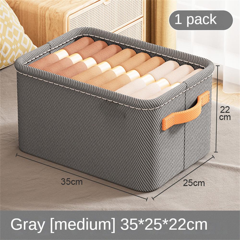 

Ящик для хранения домашней одежды, складной ящик для хранения ткани, большая вместимость ящика для одежды и брюк 1PCS