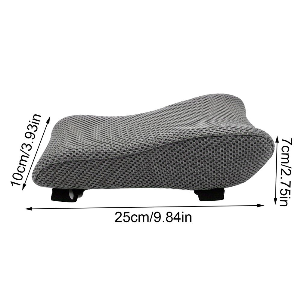 Memory Foam Chair Armrest Pads Black Grey Computer Chair Armrest Cushion Relief Elbows Forearm Pressure Pad For Home Offiices