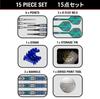 Target Japan KAZE SERIES CEROS 90% Tungsten K-Flex Soft Tip Dart Set K-Flex No.6 Shape Flights and Shafts 2BA Black Pixel Tip (02 18g)