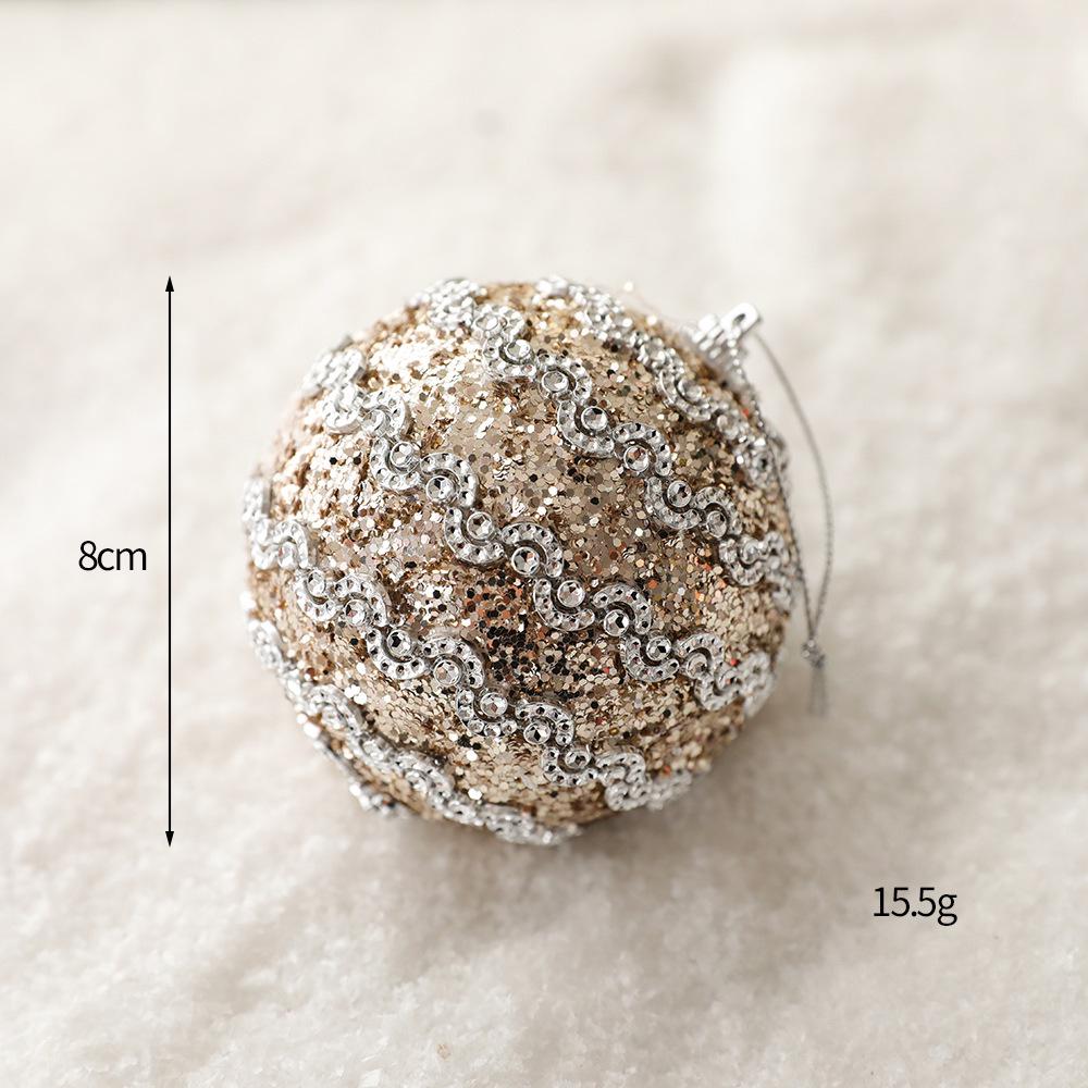 DIY Painted Foam Christmas Ornament: Snowflake & Irregular Pompon Balls