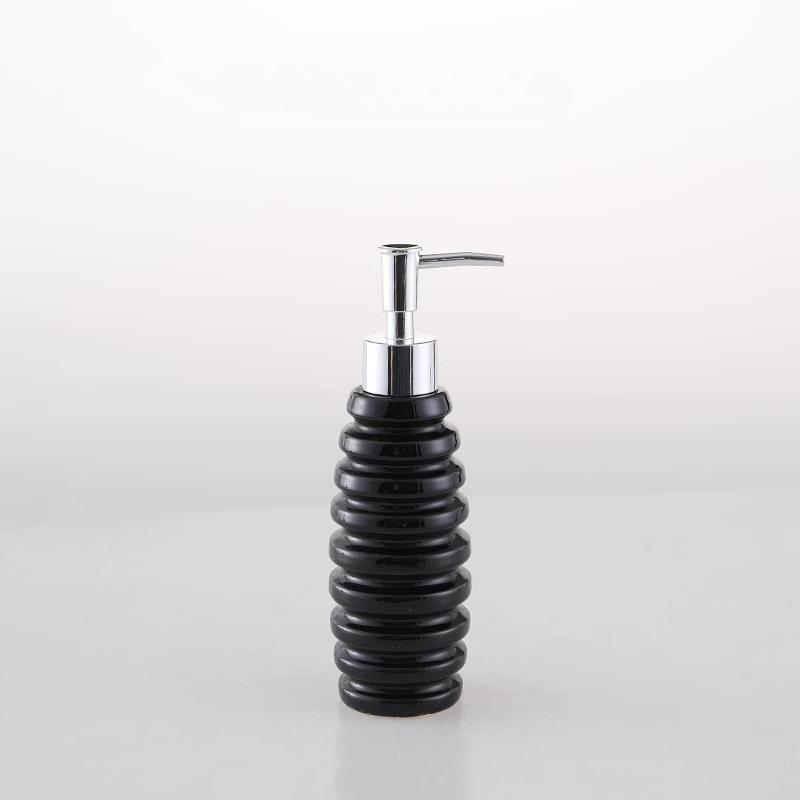 Modern Irregularly Shaped Ceramic Lotion Bottle for Hotel Bathroom Shampoo Dispensing Bottle Colorful Press-type Soap Dispenser