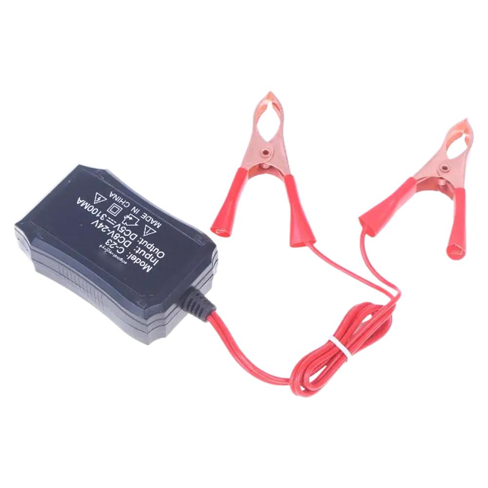 12V 24V To 5V 3USB Port Power Adapter With Battery Clip For Charging Cell Phone Emergency USB Power High Efficiency Tool