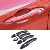 Matte Black Outer Door Handle Cover Trim For Alfa Romeo Giulia /Stelvio 2017-20