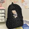 Spring new Korean ins sweet wind bow girl heart travel backpack high value middle school student backpack