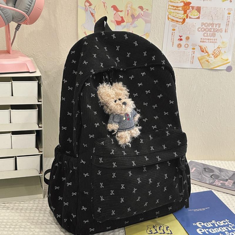 Spring new Korean ins sweet wind bow girl heart travel backpack high value middle school student backpack