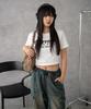 WEGO Charm Chain Boston Size Beige Bag, Girly, Cute, Korean, School, Women's, F,