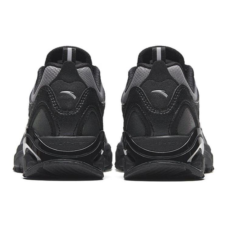Anta Millennium Sparrow Feather Platform Cushioning Slip Resistant Low top Chunky Sneakers Men's Black 112338899-1